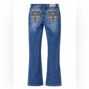 Sexy Couture Embellished Bootcut Jeans Y2K Bling Western Flare- Size‎ 1
